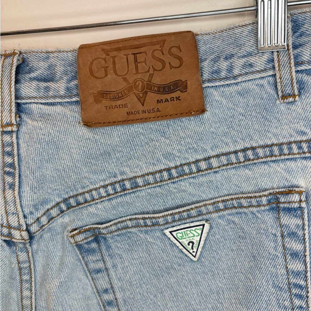 Vintage GUESS Women’s Light Blue Straight Leg Jeans #111 - Picture 2 of 8